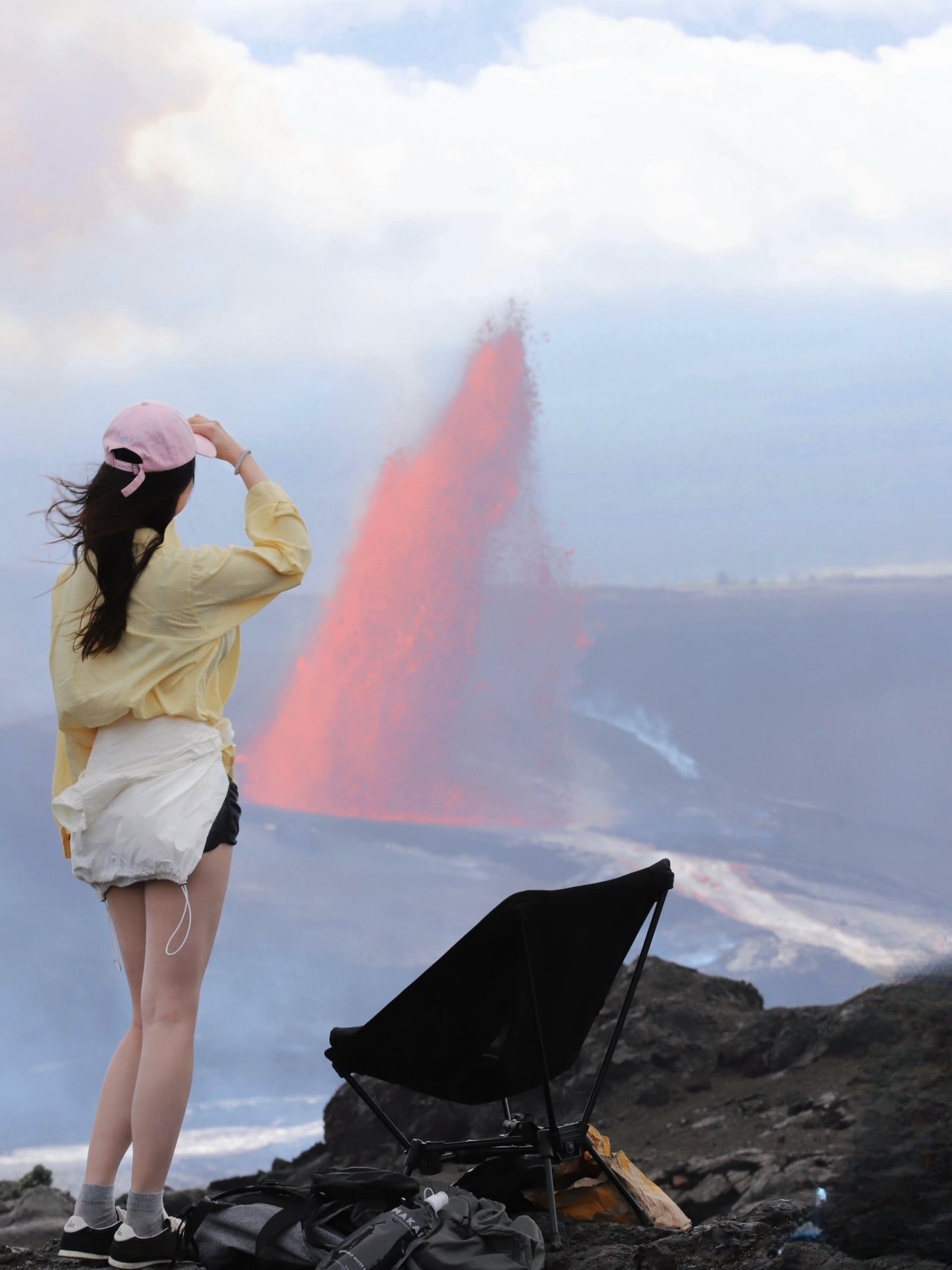 Hawaii Volcanoes National Park tour visitor photo